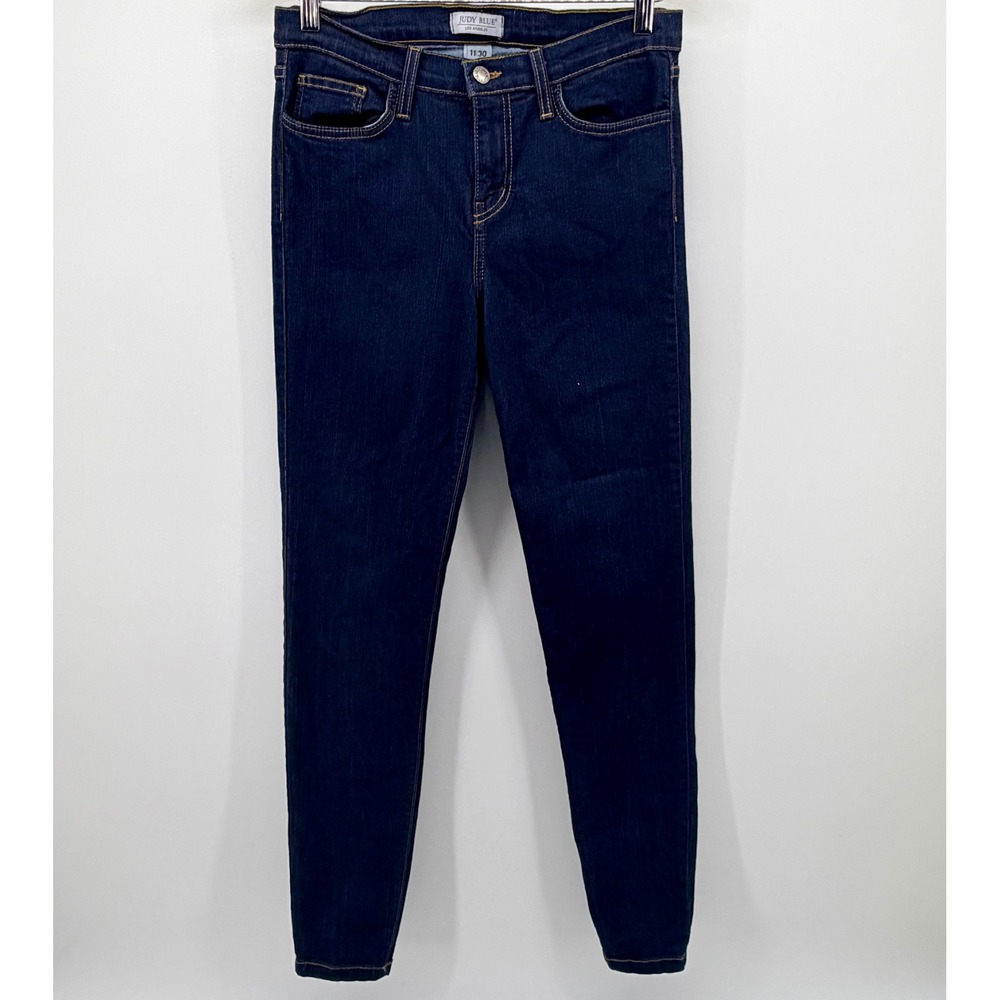 Judy Blue Skinny Jeans Womens 11/30 Dark Wash High Rise Stretch Denim Style 8376